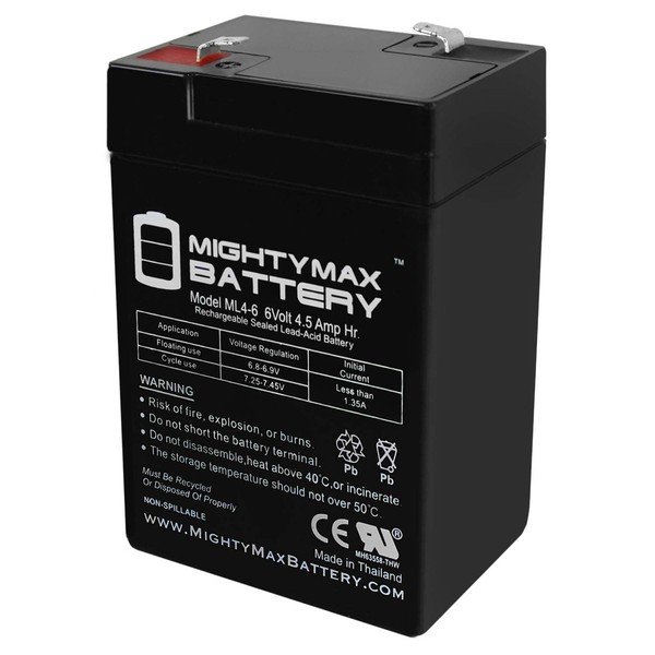 ML4-6 - 6V 4.5AH Edwards 1799-108WL Direct Replacement Battery