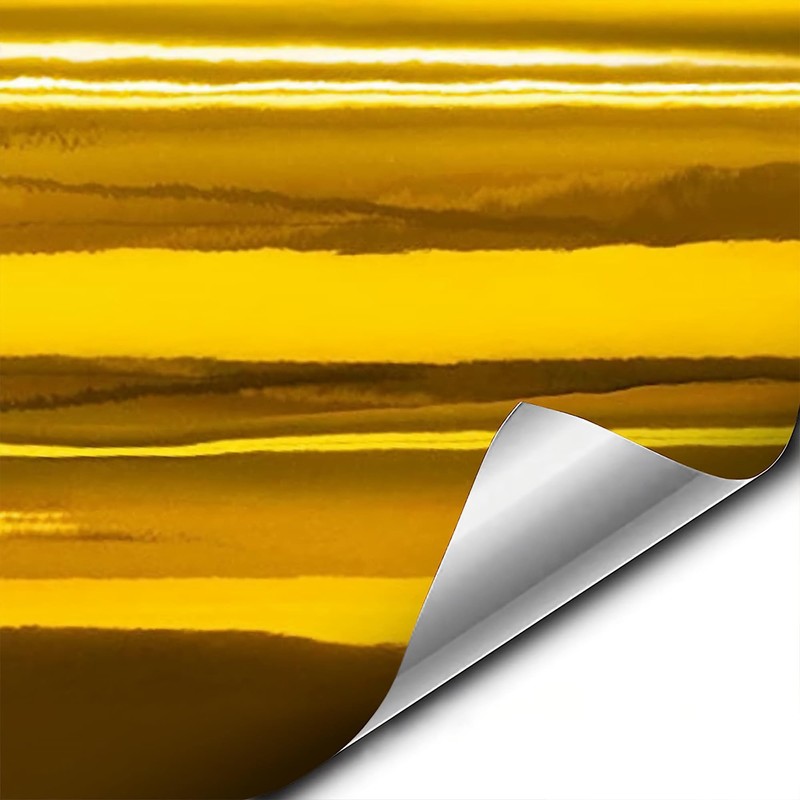VViViD Gloss Gold Chrome Air-Release Vinyl Adhesive Tape Roll (3