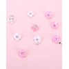 Wecoe 20 Pcs Small Pink White Flower Hair Accessories -