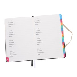 TEHAUX Portable Address Book Organizer with Alphabetical Tabs Lightweight Home Phone Book for Names Numbers Emails and Addresses