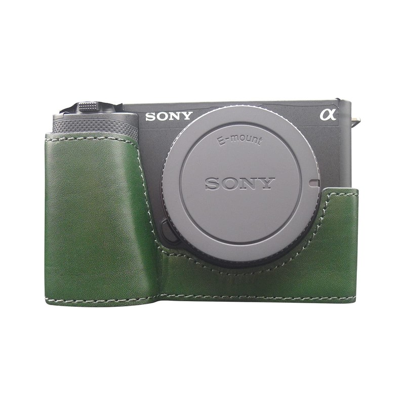 MUZIRI KINOKOO Sony ZV-E1 Case, Genuine Real Leather Half Case