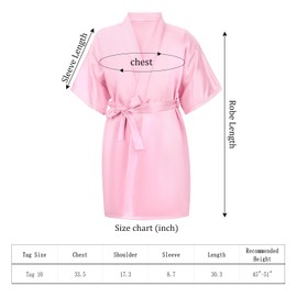 Zhanmai 36 Pcs Spa Party Supplies for Girls 6 Spa Robes 6 Spa Headband 6 Blindfolds 6 Scrunchies 12 Wristbands for Kids Birthday, Pink, Size 10