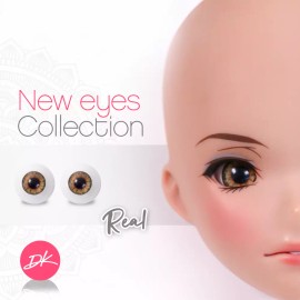 Smart Doll Eyes Glastic Classic 16mm eyes for 1/3 or 1/6 BJD Doll in true Amber