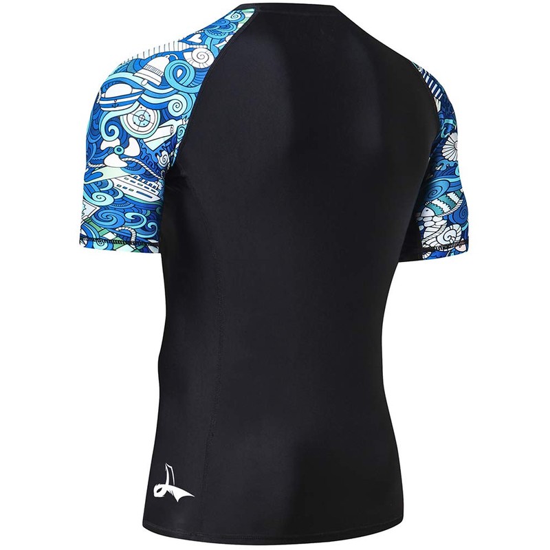 LAFROI Men's Short Sleeve UPF 50+ Baselayer Skins Compression Rash