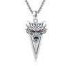ZIPPICE Men's 925 Sterling Silver Arrowhead Necklace Arrow Pendant Necklace