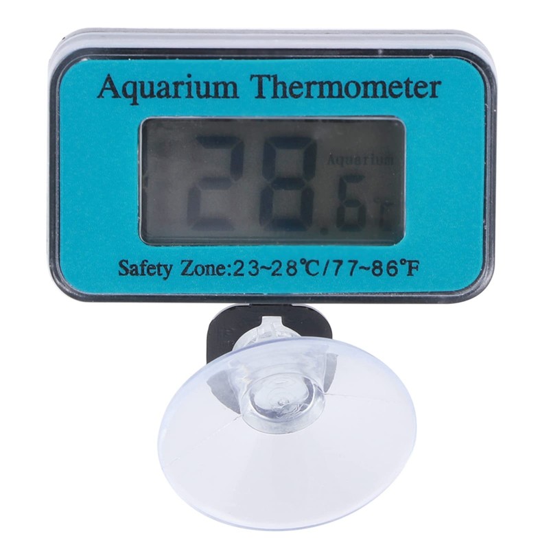 Aquarium Thermometer with LCD Display Water Temperature Meter Waterproof for
