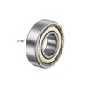 sourcing map R8ZZ Deep Groove Ball Bearing, 5pcs 1/2" x