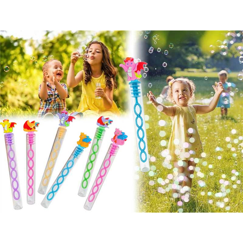 HOZKEAP 24 Pcs Bulk Mini Dragons Bubble Wands for Kids