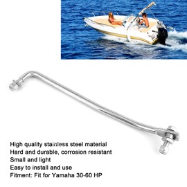 Aramox Outboard Steering Arm, Universal Outboard Steering Connecting Link Tie Rod Stainless Steel Marine Boat Accessories Fit for Yamaha 30‑60 HP