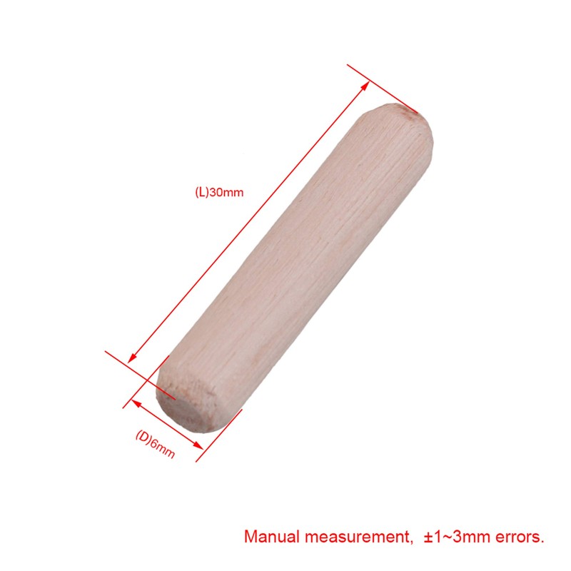 Yibuy 1000PCS Craft Wood Dowels 3cm Natural Wooden Dowel Rods