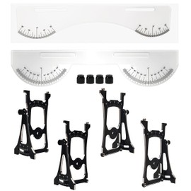 Multi-Functional 1/10 RC Car Setup System with Two Gauges, Aluminum Camber Toe Slip Angle Gauge, Suspension & Steering Adjustment Tool, Alignment Tuning Tool for 1/10 RC Buggy and On Road Cars