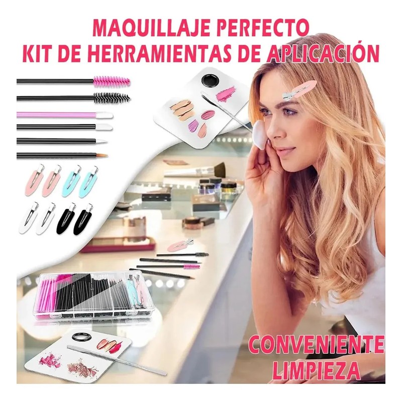 WEGALIFE Kit 258pcs De Maquillaje Profesional Contiene Espátula Y Cepillo