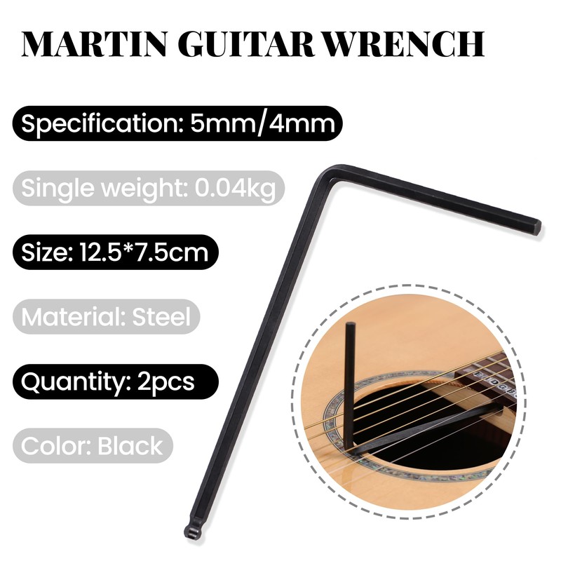 Guitar Truss Rod Wrench Set - 5mm and 4mm Allen
