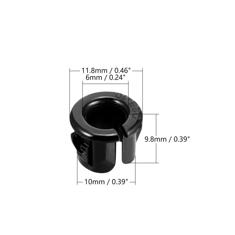 Fielect 30Pcs Cable Snap Bushing Grommets 10mm Mounted Dia Snap