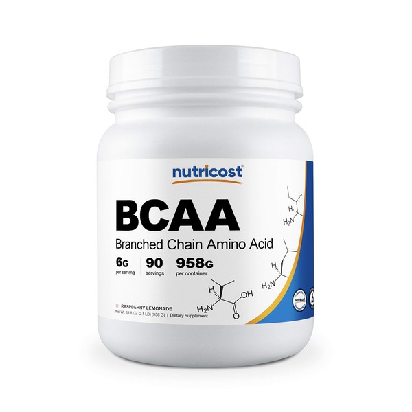 Nutricost BCAA Powder- 2:1:1 (Raspberry Lemonade) 90 Servings