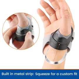 Willcom CMC Thumb Brace for Joint Pain and Instability, Thumb Splint for Stabilizes CMC joint and Osteoarthritis, CMC Support Brace for Men and Women, Waterproof, Lightweight(L, Left hand, 8.5-10'')