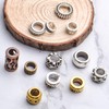 30 Pieces Tibetan Style Metal Beads Dreadlock Beads Large Hole
