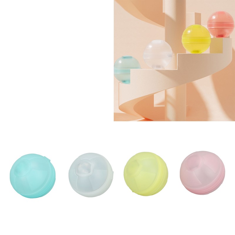 4Pcs Glowing Pool Balls Reusable Silicone Glowing Beach Ball Water