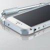 ELECOM iPhone5 5s用カラビナバンパーケース シルバー 保護フィルム付 PS-A12ALBKSV