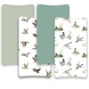 4 Pack Mallard Duck Baby Changing Pad Covers Neutral Unisex