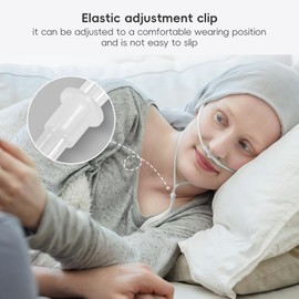 NITTIID 7 Foot Green Nasal Cannulas for Oxygen, Standard Kink Resistant Cannula Nasal Tubing for 0xygen - 40 Pack Oxygen Cannula with 2 Pairs Ear Cusions