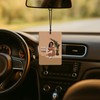 GTYNU Boho Black Women Reading Car Air Freshener 4 Pcs,