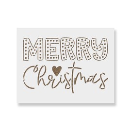 Christian Merry Christmas Stencil - Craft Ideas, Christmas Stencil Template, Christmas Porch Sign, Stencils for Painting