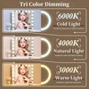 NUSVAN Vanity Mirror with Lights,Makeup Mirror with 17 Dimmable LED