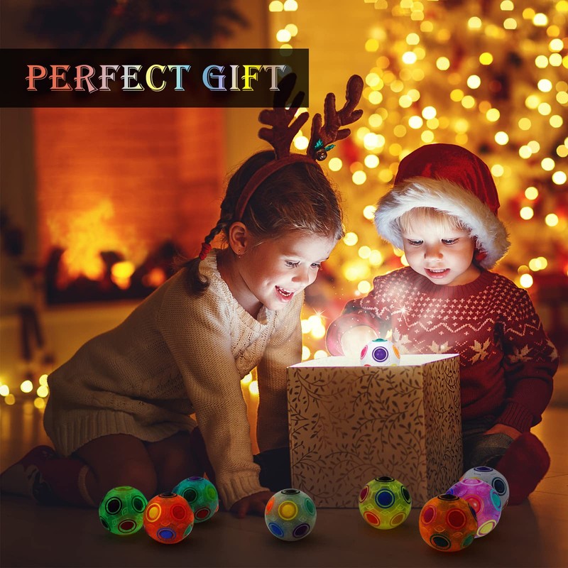 ROXENDA Magic Ball Rainbow Ball, Skill Game Puzzle Ball -