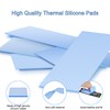 A ADWITS [ 6-Pack ] Thermal Conductive Silicone Pads, Soft