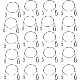 MOUNTAIN_ARK Safety Security 110 Pound 25.5" Stainless Steel Cables for Stage Lighting (Si...