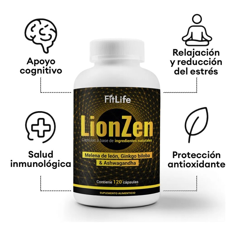 Fitlife Ashwa Root 2 Meses Lionzen 120 Cps