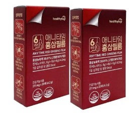 헬씨허그 [Healthy Hug] Healthy Hug 6-year-old Anytime Red Ginseng Film 211mg x 20 sheets 1+1 2 total 40 sheets Family Health School Gift 999 / [헬씨허그] 헬씨허그 6년근 애니 타 임 홍삼필름 211mg x 20매 1+1 총2개 총40매 가족건강 학교 선물 999