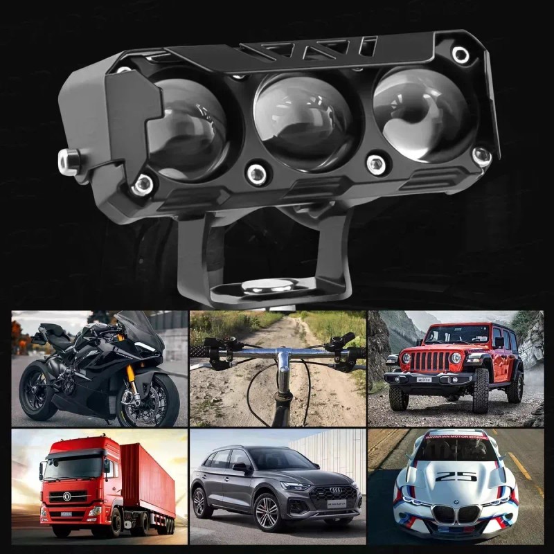Faros Auxiliares Led De Doble Color 70w P/auto, Moto, 2