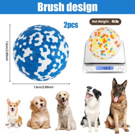 2 Stück Hundeball Hundespielzeug Ball,Unzerstörbar Gummi Hohe Dehnbar Hundebälle,Langlebiger Solider Interaktives Ball,Widerstandsfähige Zähne Training Wasserspielzeug,für kleine mittlere große Hunde