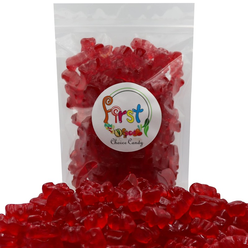 FirstChoiceCandy Gummy Bears (Red Wild Cherry, 1 LB)