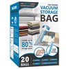 20 Pack Vacuum Storage Bags, Space Saver Bags (4 Jumbo/4