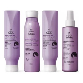 Kit Cabello Rizado Mora Y Aceite De Coco Tododía Natura
