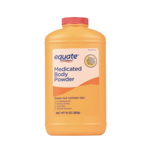 Equate Medicated Body Powder 2 Ten Ounce