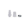 Clamping nipple strain relief M10x1 transparent, also suitable for textile