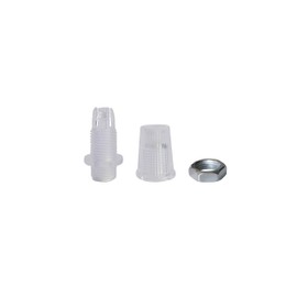 Clamping nipple strain relief M10x1 transparent, also suitable for textile cables