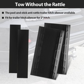 Trailer Hitch Anti-Rattle Hitch Silencer for 2" Hitches - Eliminates Hitch Rattle and Whine Receiver, Fit for Stabilizer Device Trailer Hitch Rattle Stop, Heavy Duty Polymer