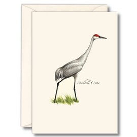 Earth Sky + Water - Sandhill Crane Notecard Set - 8 Blank Cards with Envelopes