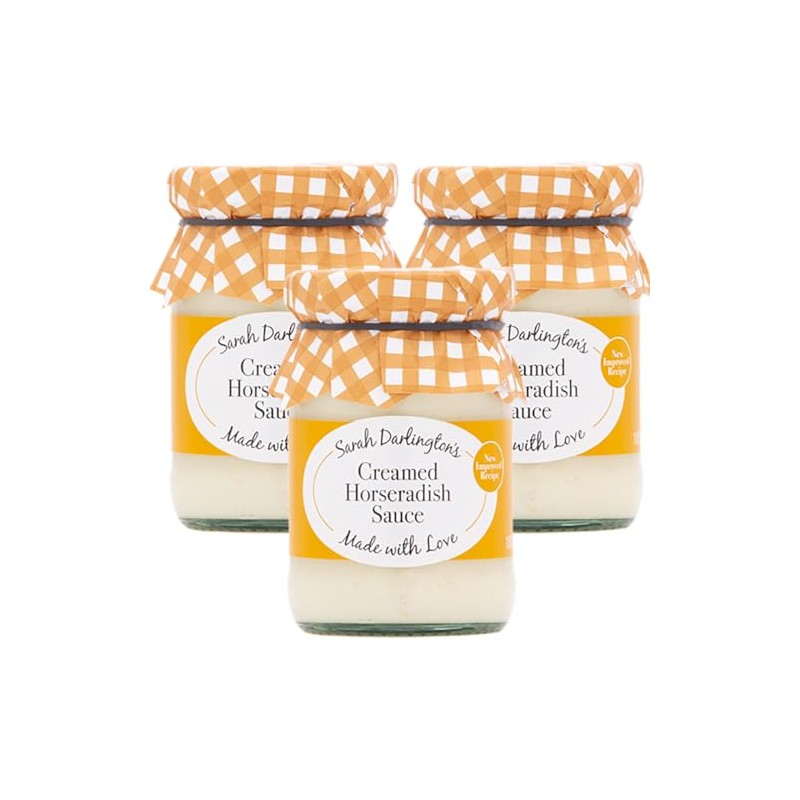 Mrs Darlington's Creamed Horseradish - 180g - Pack of 3