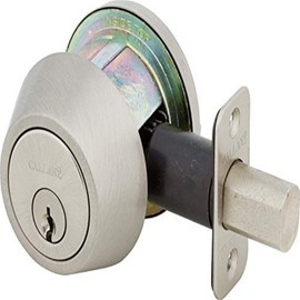 Delaney Hardware G2KA2001 Callan Single Cylinder Deadbolt in Satin Nickell Finish, Grade 2 Deadbolt Lock, Entry Deadbolt Lock Set, Double Door Deadbolt