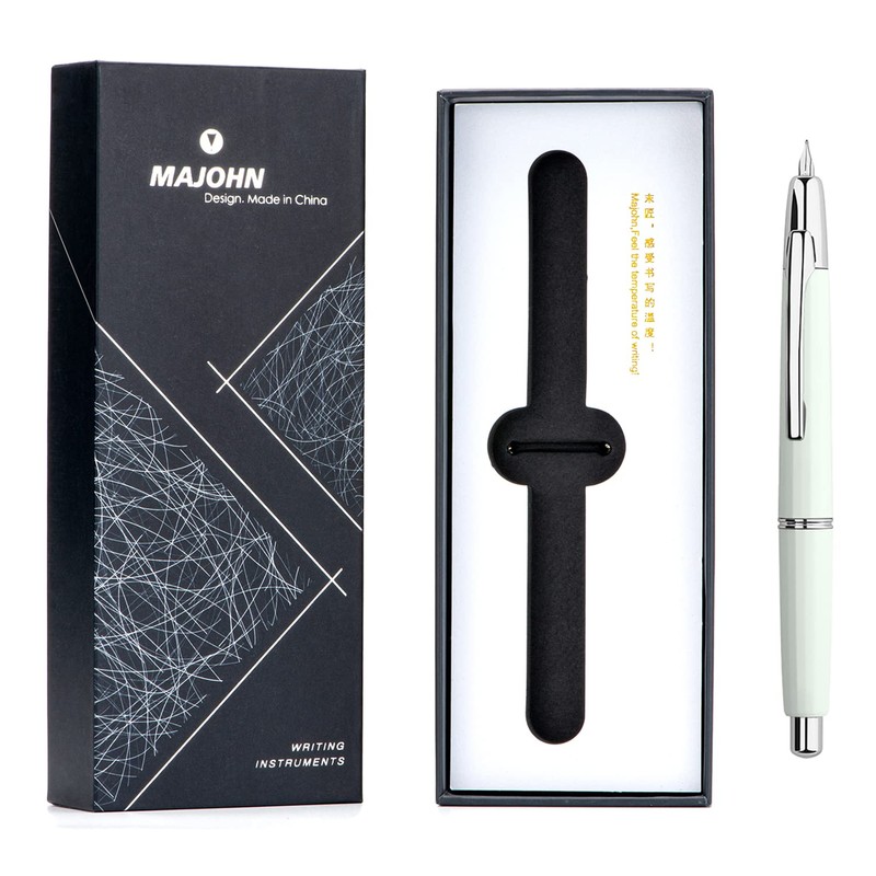 Majohn A2 Press Fountain Pen Extra Fine Nib with Box,