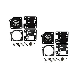 C·T·S Carburetor Repair/Rebuild Kit Replaces ZAMA RB-123 for Echo SRM230 SRM225 GT-225 Trimmer HC165 HC185 HCR-161ES HC-331ES HedgeCutter PB251 PB255 Blower ZAMA RB Carburetor (Pack of 2)