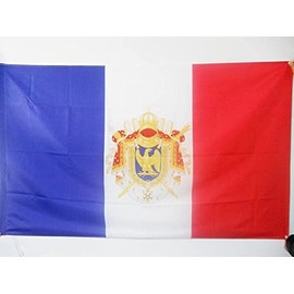 Napoleon First French Empire Flag 2' x 3' for a pole - Napoleonic Empire of France flags 60 x 90 cm - Banner 2x3 ft with hole - AZ FLAG