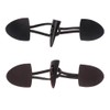 Cherjoury 6 Pairs Leather Horn Toggle Closure Buttons Coat for