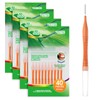 Annauiy I-Shaped Interdental Brushes, Narrow 40 Pieces, 0.6 mm Teeth